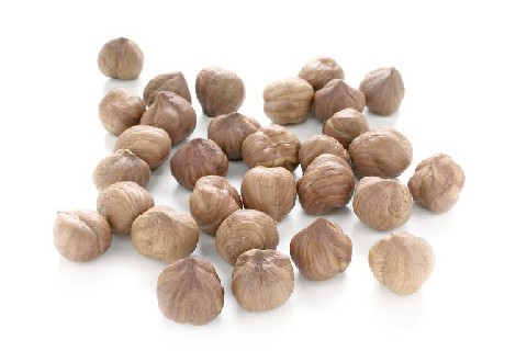 Shelled raw hazelnuts