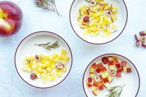 Panna cotta e nocciole