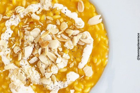 Risotto di zucca e Mandorle Manuzzi