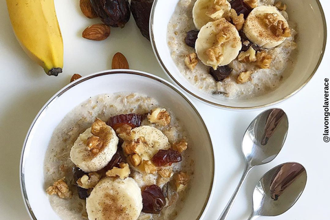 Porridge con latte di mandorla