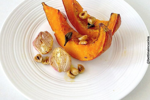 Zucca al forno con nocciole Manuzzi