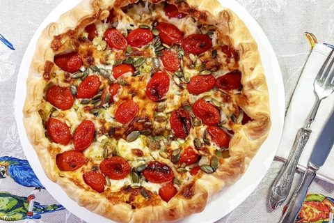 Quiche di zucchine e semi di zucca Manuzzi